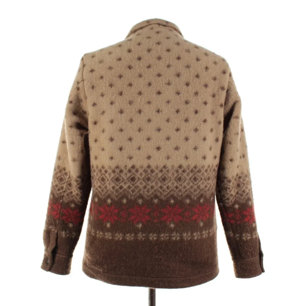 Tintoria Mattei NWT Polyester Blend Sweater / Jacket Size Large In Browns - Picture 5 of 13